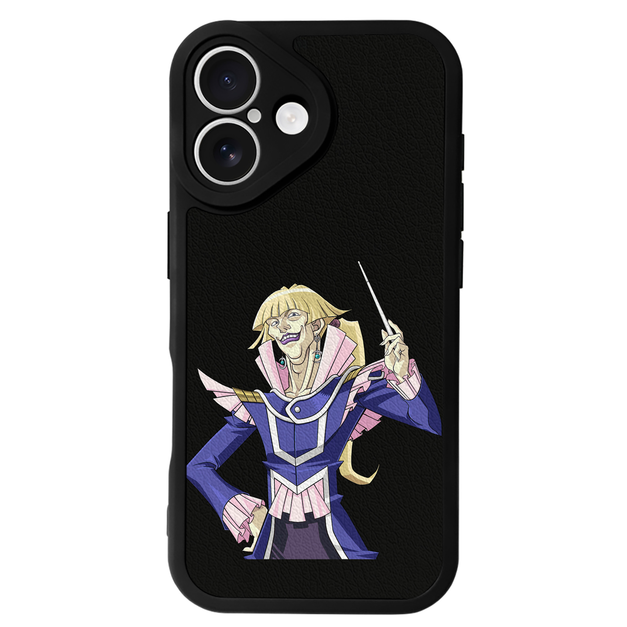 （画像用） 遊☆戯☆王 Yu-Gi-Oh! 【iPhone 16シリーズ対応】シリコンスマホケース（レザー調） 材質：シリコン